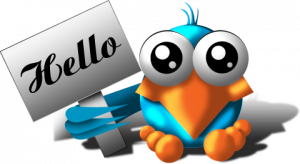 just this little cartoon guy saying hello i just found it on the internet